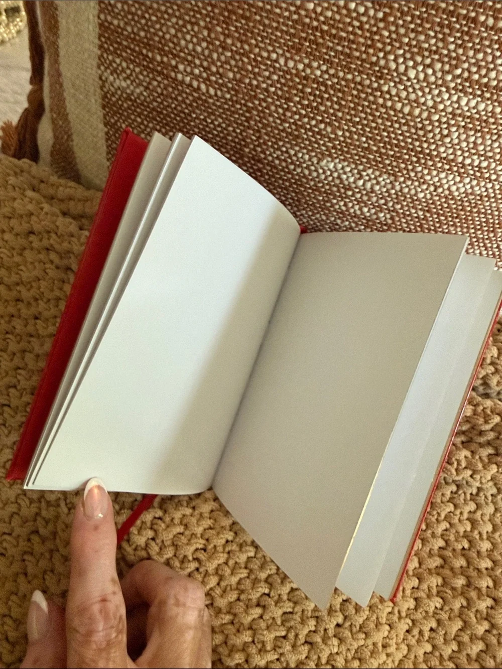 Novelty Glossy Red Coffee Table Book 📕 Notebook with Ribbon Bookmark NWOT